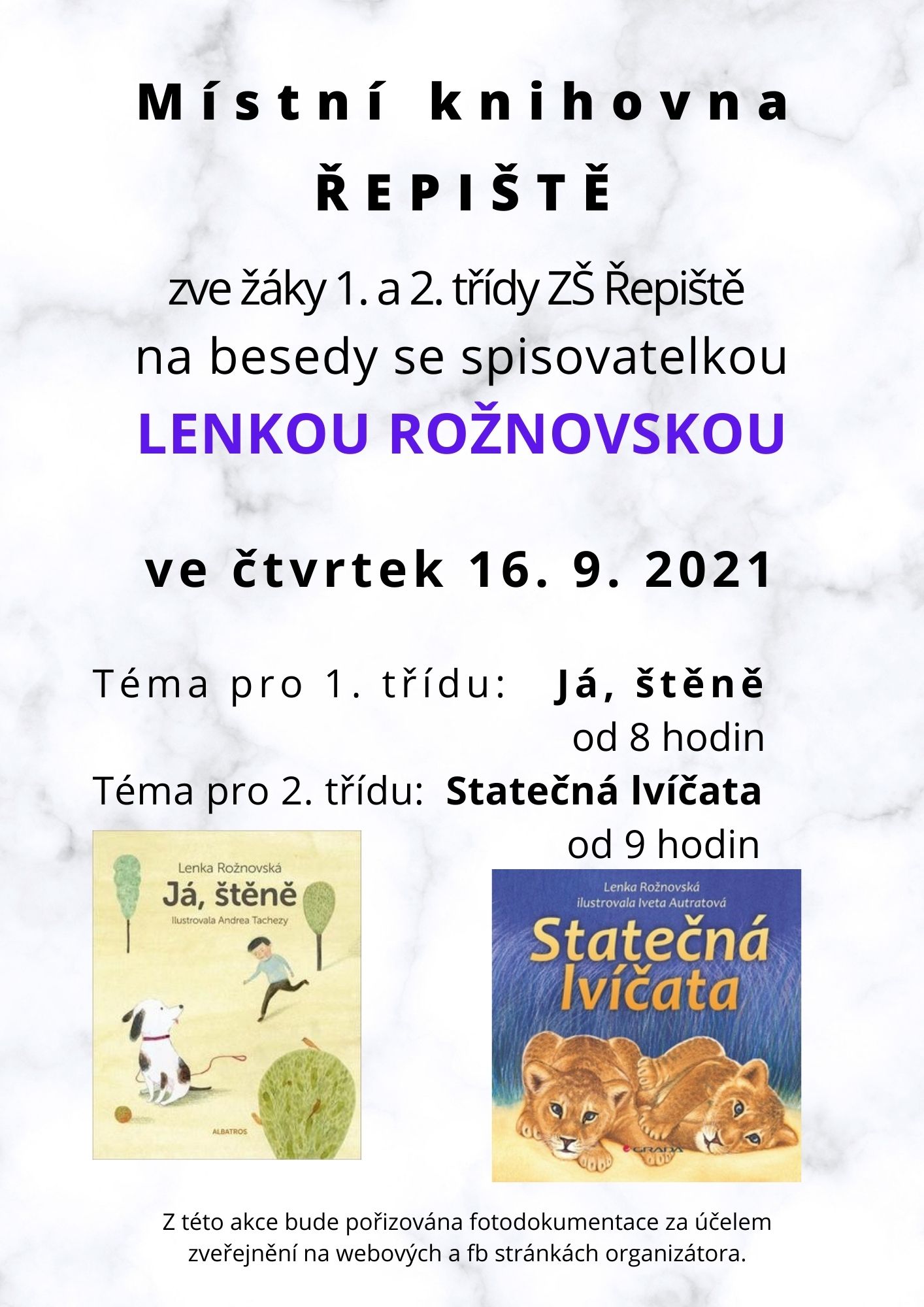 Beseda s L. Rožnovskou Řepiště 2021